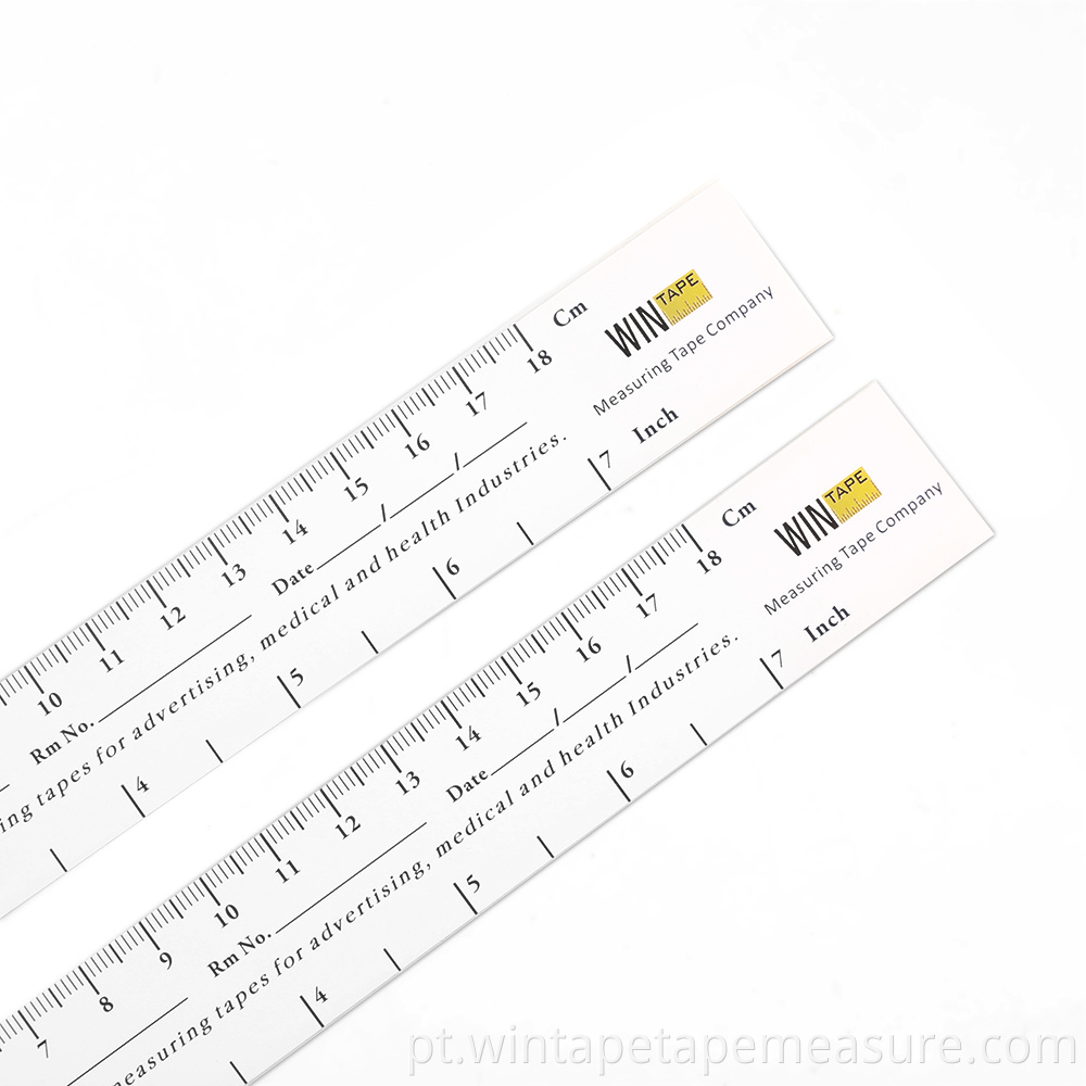 Fita medidora de feridas Wintape 18cm / 7 '' Educare Ruler (PAPER) (Pacote de 100) Medímetro médico